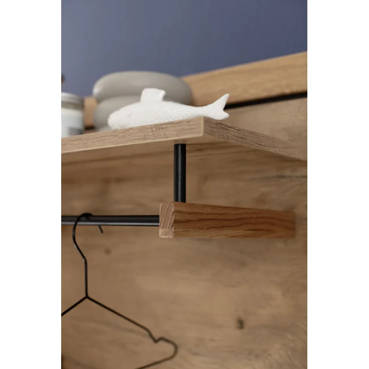 Garderoben-Set >Greno< (3-teilig) Massivholzfront - Teilmassiv - 150x200,5x40 (BxHxT) – Bild 10