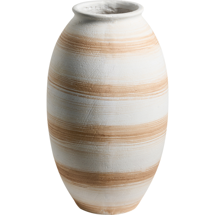 Blumenvase ZERVATA 42 cm Cremeweiß
