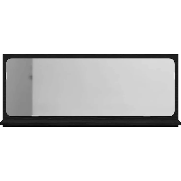 vidaXL Spiegelablage mit Regal Schwarz Eichen-Optik 90 x 10,5 x 37 cm 862528 – Bild 6