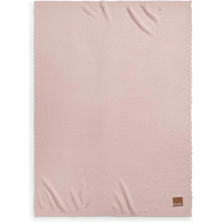 Babydecke Pointelle Decke - Misty Pink 80x80 cm -, Elodie – Bild 2
