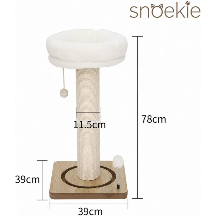 SNOEKIE Kratzbaum SNOEKIE Kratzbaum für Katzen, extra dicker Kratzstamm Ø 11,5 cm – Bild 2