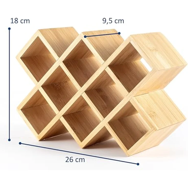 Hanseküche Gewürzregal Gewürzregal aus Holz – FSC®-zertifiziert, Komplettset inkl. Gläser und Streuaufsatz 1-tlg, Komplettset aus zertifiziertem Bambusholz – Bild 4