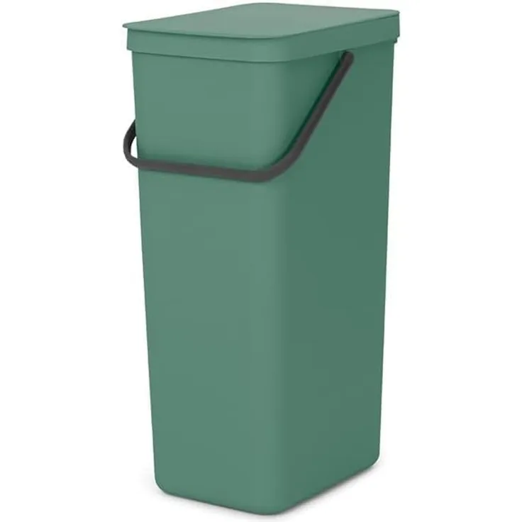 Brabantia 'Sort & Go' Abfallbehälter, Kunststoff, Fir Green, 40 Liter