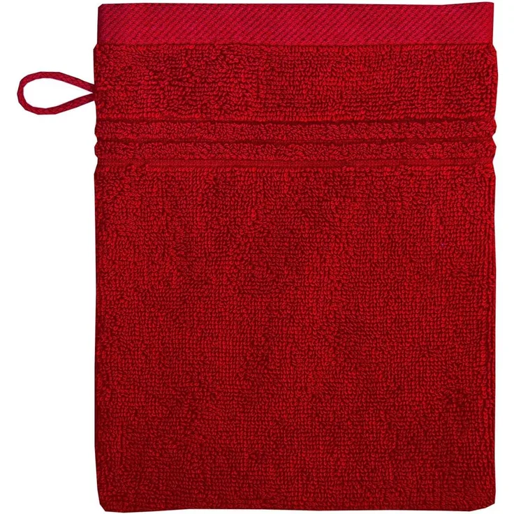 Bio Baumwolle Handtücher - alle Größen & Trendfarben Waschhandschuh, 16x21 cm, amarena