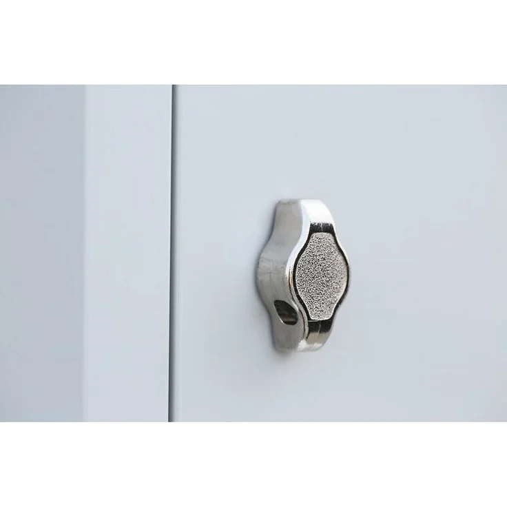 Garderobenschrank ClassiX Basic Metallspind in verschiedenen Größen wählbar - 2 Abteile ca. 59 x 180 x 50 cm – Bild 2