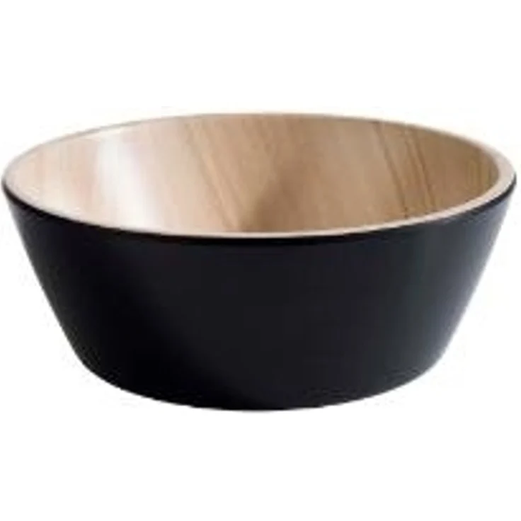 Schale Frida 0 45 l Ø15x5 5 cm Melamin schwarz/holzoptik Stk. – Bild 1