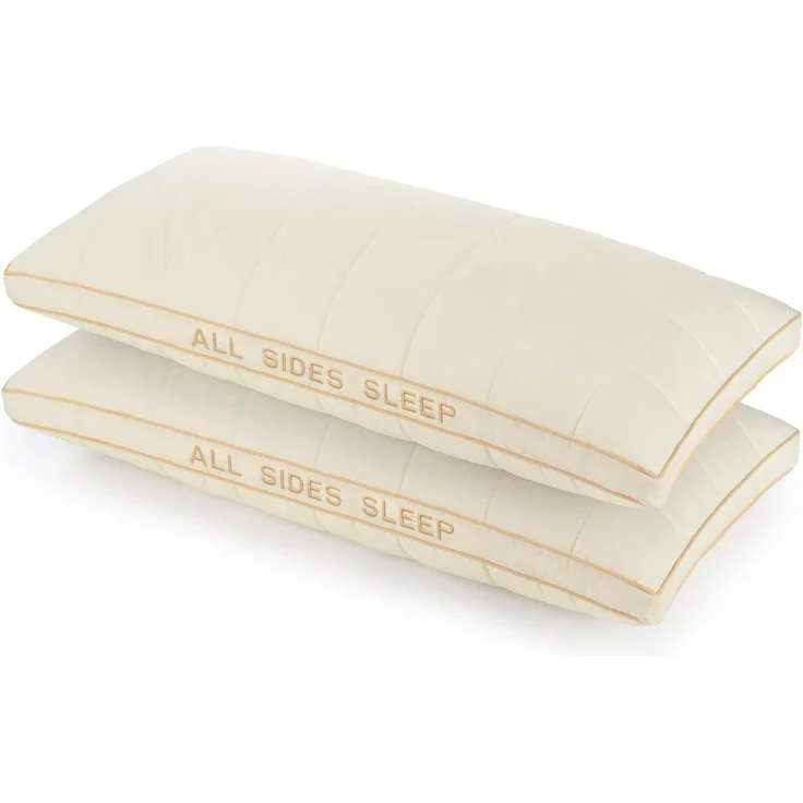 Vitapur KOPFKISSEN ALL SIDES SLEEP Baumwolle/Bambusfasern Natur 40x80 cm (H 40cm x T 80 x B 40 cm) – Bild 9