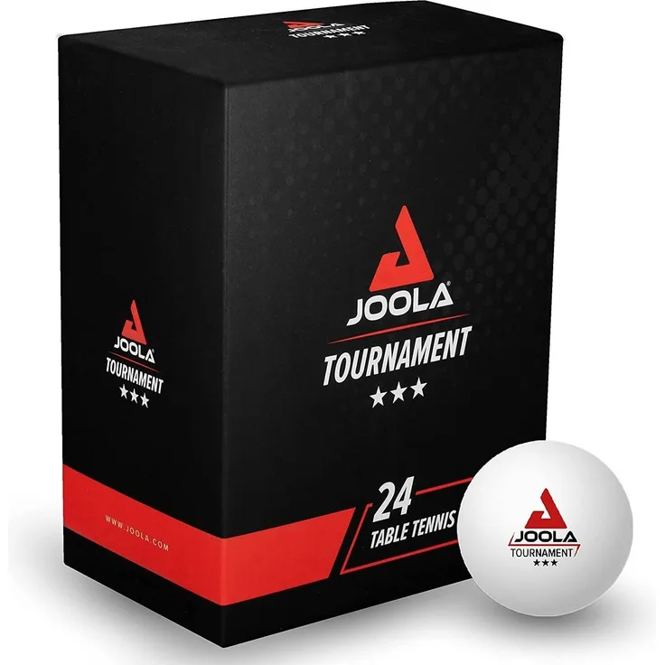 Joola Tischtennisball Tischtennisbälle TOURNAMENT*** 40+ WH CT24, Tischtennis Bälle Tischtennisball Ball Balls