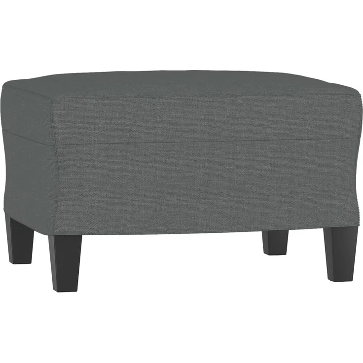 vidaXL Sessel mit Hocker Dunkelgrau 60 cm Stoff 3201144 – Bild 4