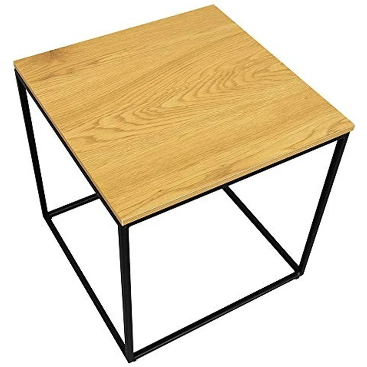 Selsey Beistelltisch, Schwarz/Eiche, 45 x 45 x 45, 5903025974422 – Bild 4