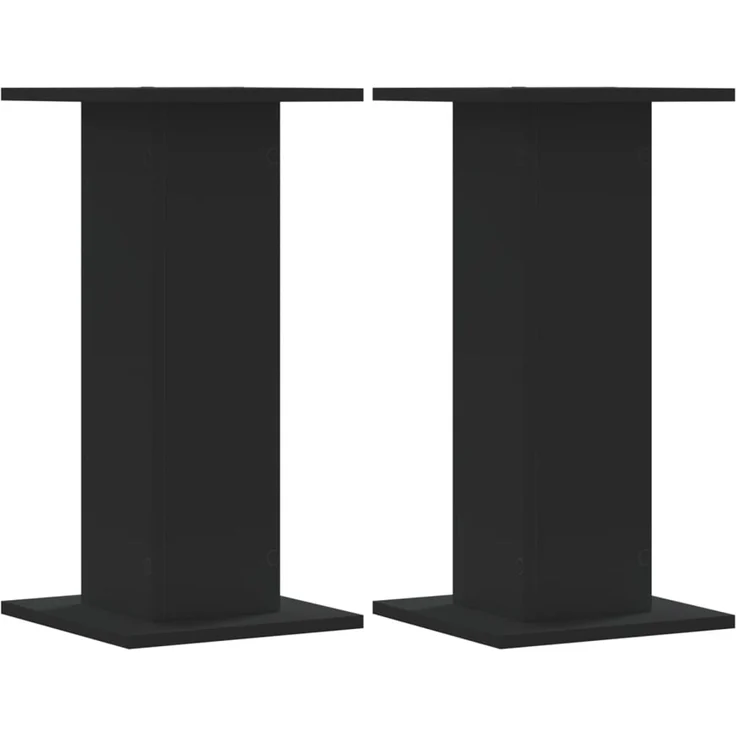 vidaXL Pflanzenständer 2 Stk. Schwarz 30x30x60 cm Holzwerkstoff 3307856 – Bild 1