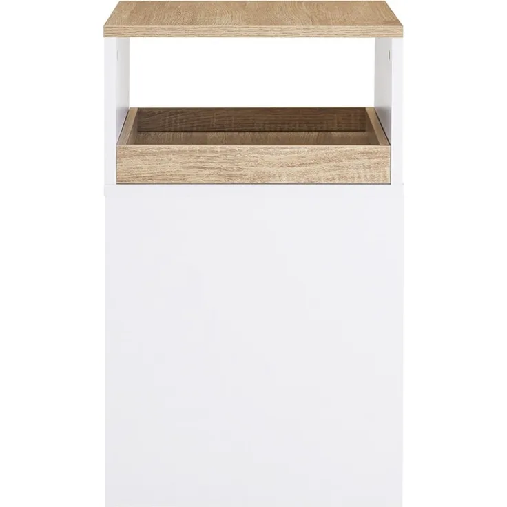 SoBuy ASK08-WN Schubladenschrank Büro, Spanplatte, Melamin, Weiß, 50 x 65 x 40 cm