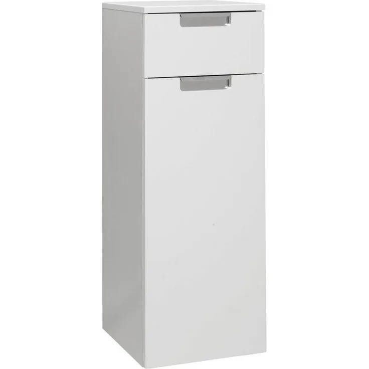 Schildmeyer Rilana 130476 Midischrank, weiß Glanz, 88,5 x 33 x 35 cm