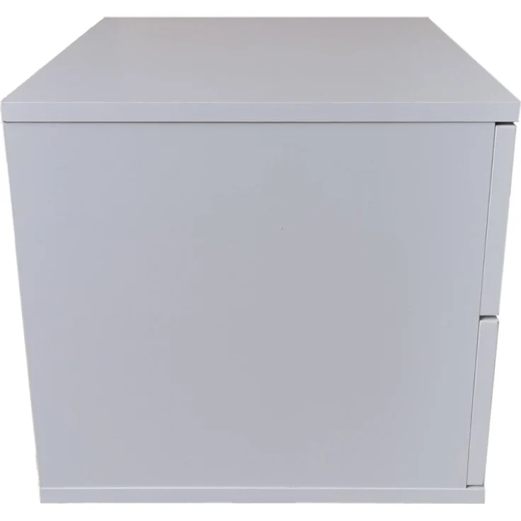 HTI-Living Nachtkommode Nachtschrank Weiß mit 2 Schubladen Nina (Stück, 1 St, 1 Nachtschrank), Nachttisch Nachtkommode Nachtkonsole – Bild 3