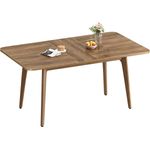 VASAGLE Esstisch, Esszimmertisch, Küchentisch, ausziehbare Tischplatte, 120 kg belastbar, für Esszimmer, Büro, Arbeitszimmer, schlichtes Design, von SONGMICS, honigbraun KDTDE090K01