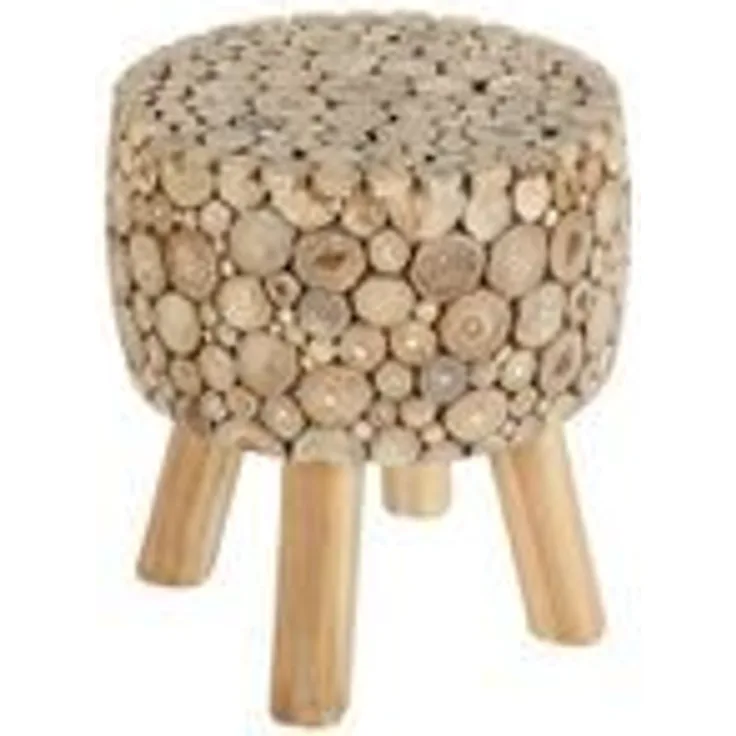 Teak Holz Hocker Samira