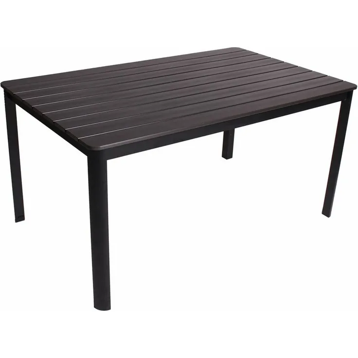 DM-Handel Esstisch Gartentisch Groß Holztisch 150x90x74 cm Grau (Esstisch Terassentisch Grau Neu, 1 Tisch), Breite 150 cm, Wartungsfrei, wetterfest, UV-beständig