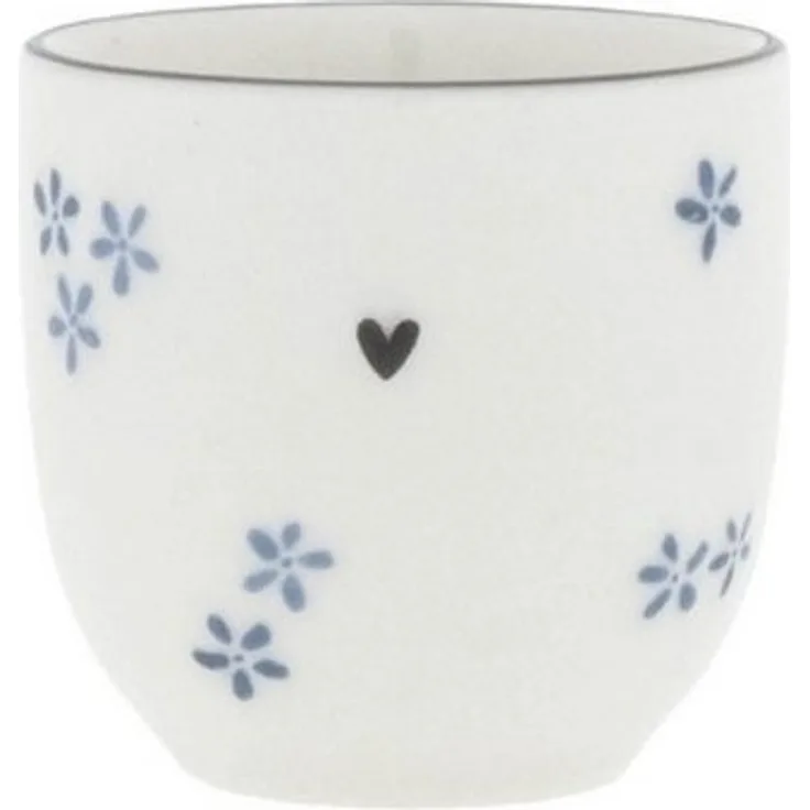 Bastion Collections Tasse Daisies Blumen, Keramik, Spülmaschinengeeignet, Weiß, Motiv: Blume