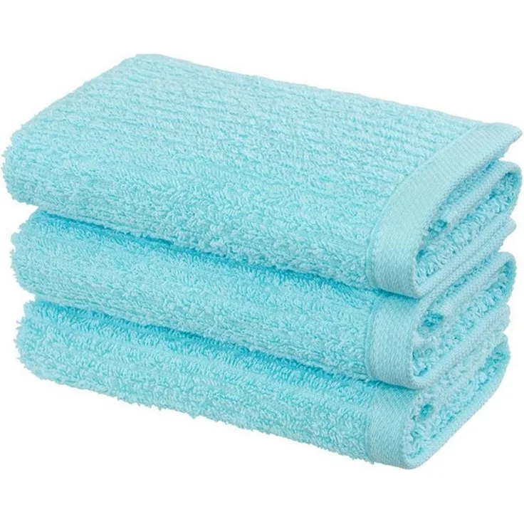 OTTO home Gästehandtücher Riva, 30x50, Premium Handtücher, 500 gr/m², Webfrottier (3-St), Hoch-Tief-Struktur, Streifen, weich, 5 Jahre Garantie