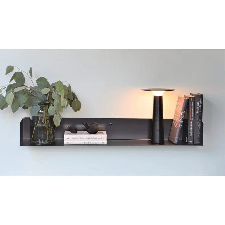 Buchregal Lyra Schwarz 80cm – Bild 6