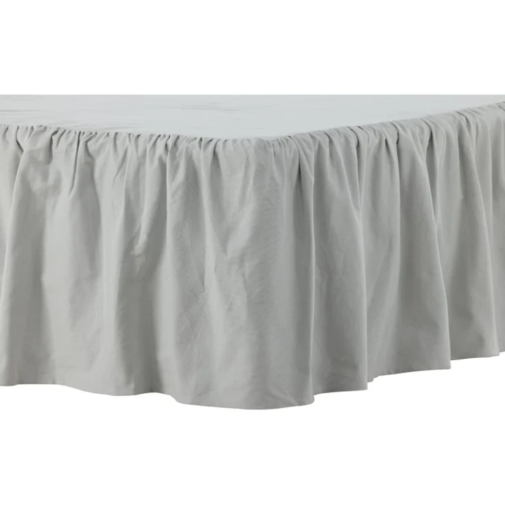 Venture Home Bettrock Pixy 200x180 cm Baumwolle Hellgrau 444781 – Bild 2