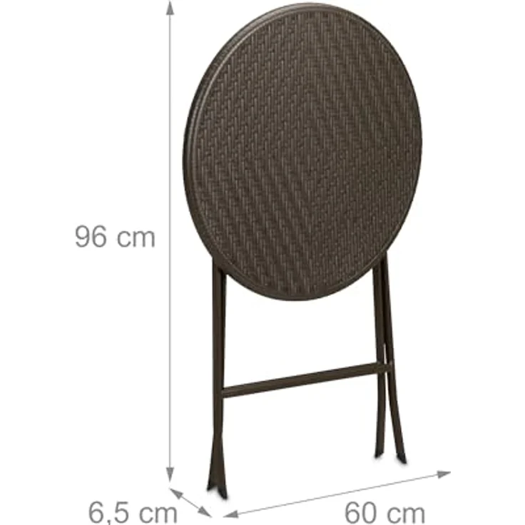 Runder Gartentisch in Rattan-Optik – Bild 6