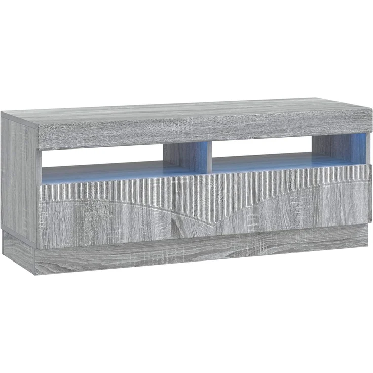 vidaXL LED-TV-Schrank HOORN 3 stk. Sonoma-Grau Holzwerkstoff 3416847 – Bild 5