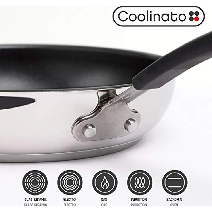 Coolinato Bratpfanne 28cm Pfanne – antihaftbeschichtet, (1-tlg) – Bild 5