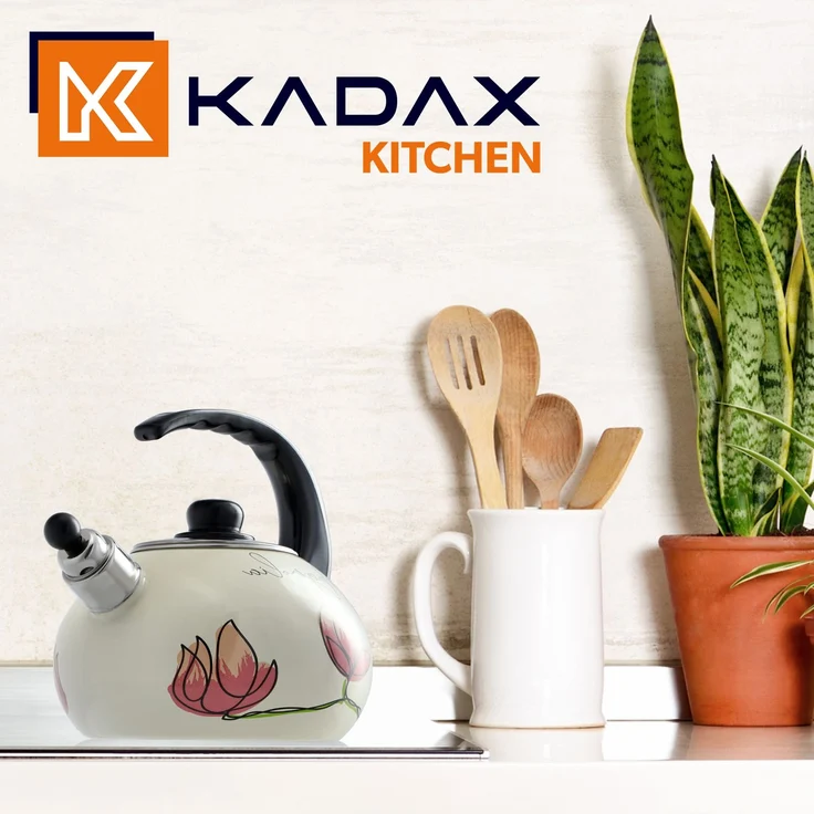 KADAX Emaillierter Wasserkocher 2,2 l, Induktion, Gas, Emaille – Bild 8