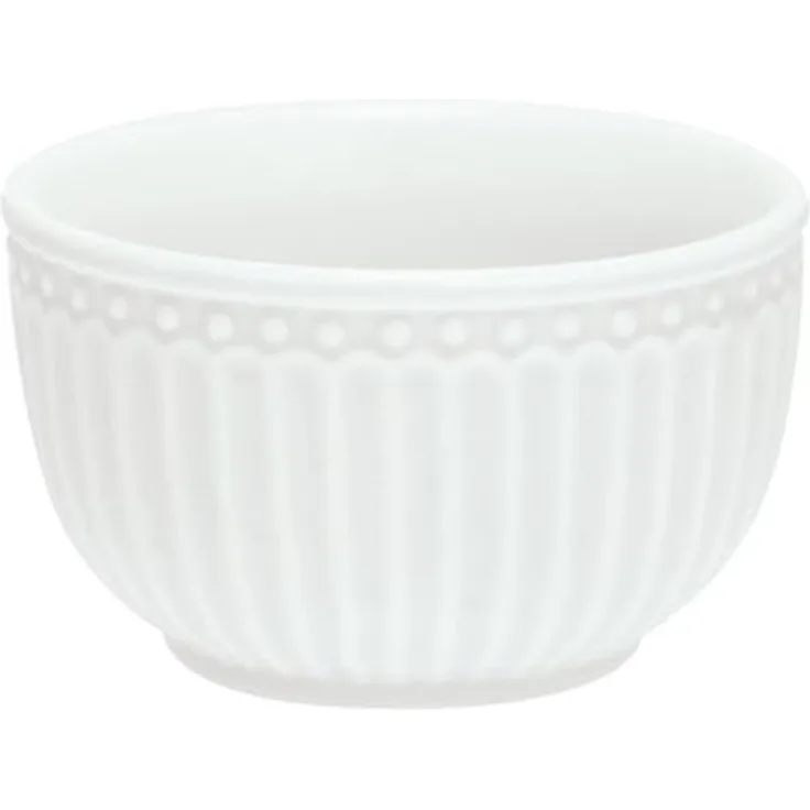 Greengate Schale Alice Mini Bowl white Ø 10 cm, Steinzeug, (Schüsseln & Schalen)