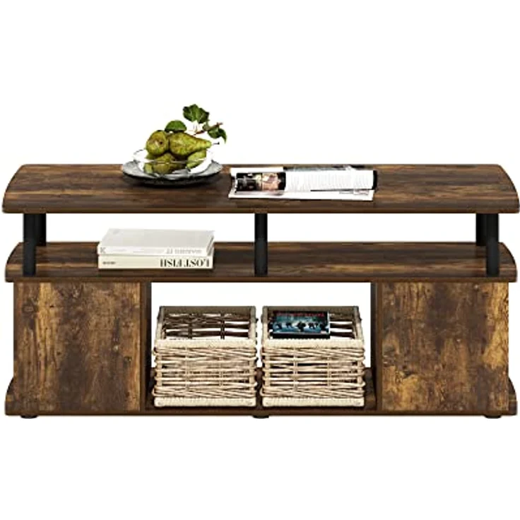 Furinno JAYA Utility Design Couchtisch, Bernsteinkiefer, 48 (D) x 119.9 (W) x 51.1 (H) cm – Bild 4