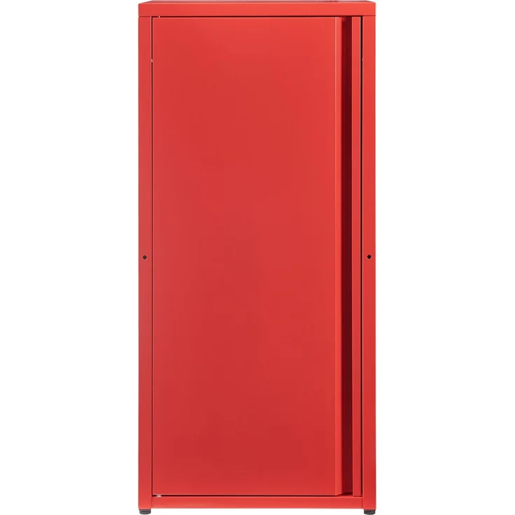 [en. casa] 'Burlöv' Metallschrank, Stahl, 88 x 40 x 35 cm, Rot – Bild 5