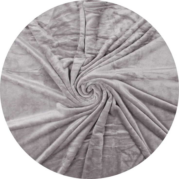 Kuscheldecke "Mirabella" - Cashmere Touch Hellgrau 220x240 cm – Bild 10