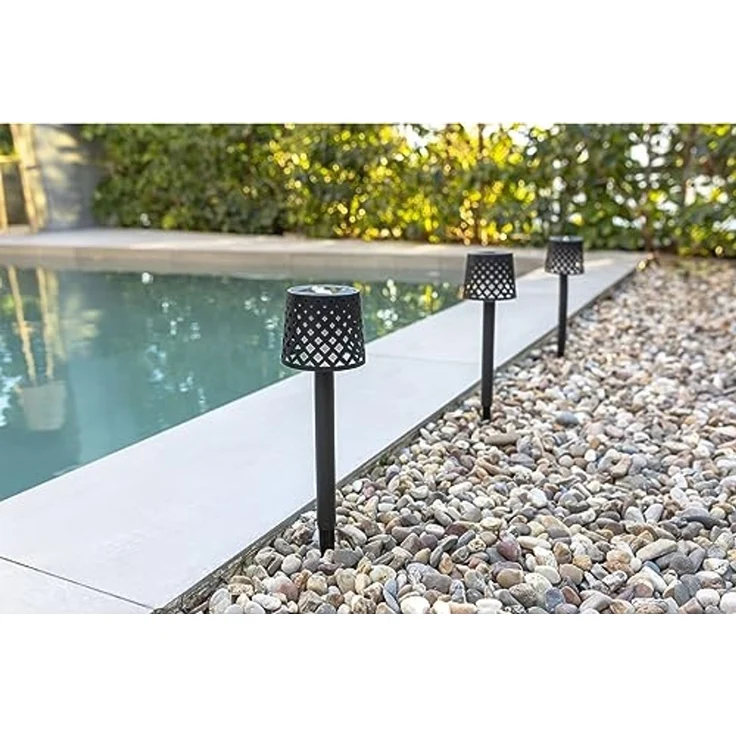 NewGarden New Garden Gretita Solar Erdspieß Leuchte 4er Pack Schw. – Bild 3