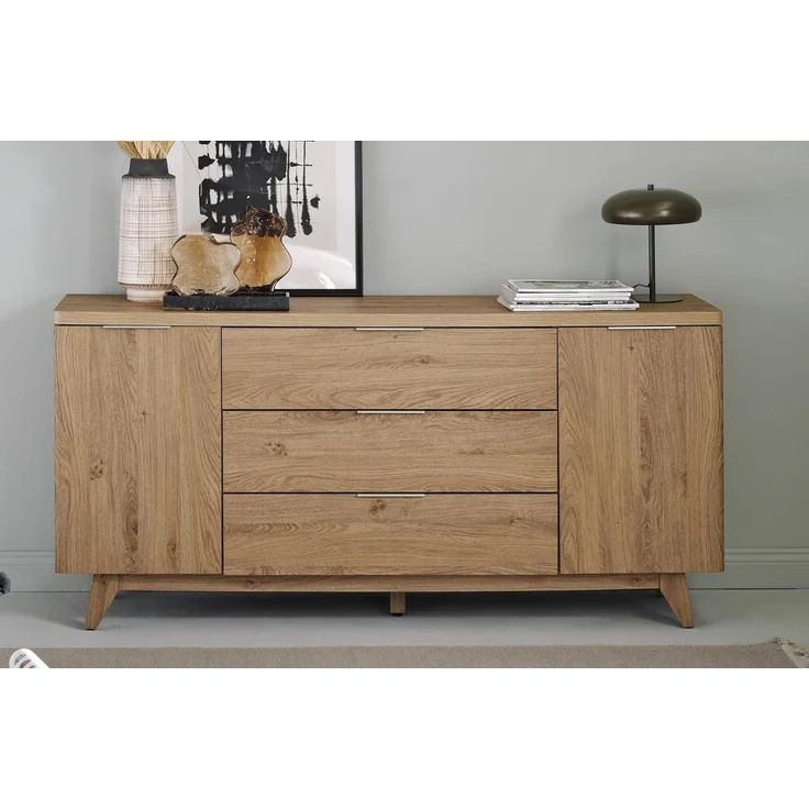 Jahnke Sideboard, Engineered Wood, Montana Eiche Nb, One Size – Bild 15