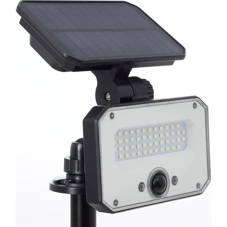 Brilliant LED Solarleuchte Joplin LED Außenspießleuchte, Solar, 54 cm, 1100 lm, 4100 K, schwarz – Bild 10