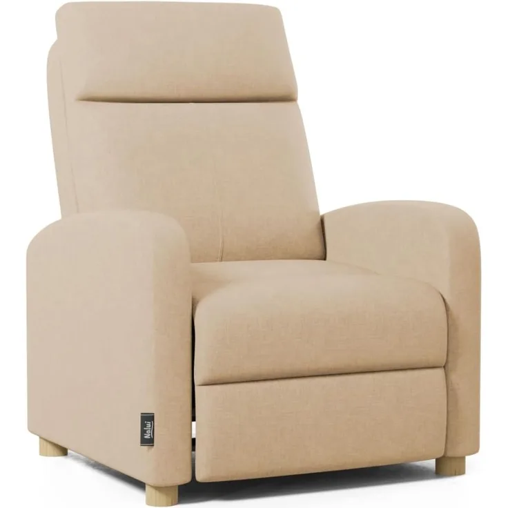 Don Descanso - Relaxsessel Verona Beige, Relaxsessel mit Fußstütze, Push-Öffnungssystem, kompakt, 2 Liegepositionen und Nullstellung, Relaxsessel bis 160º verstellbar