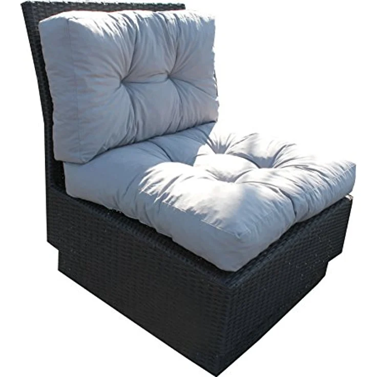 Home Feeling Polsterauflage 2er Set Loungekissen Ersatzkissen Rückenkissen Auflage – Bild 4