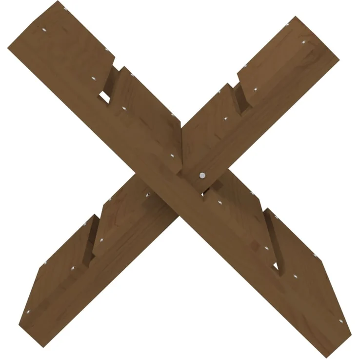 vidaXL Kaminholzhalter Honigbraun 47x39,5x48 cm Massivholz Kiefer 822450 – Bild 4