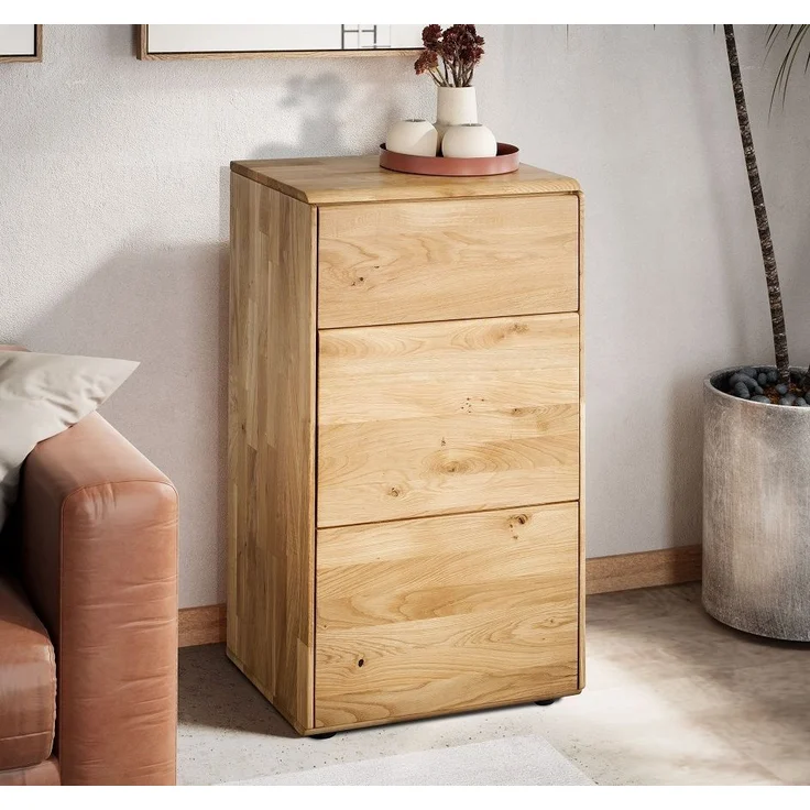 Kommode 51x91cm "Messina" Wildeiche massiv – Bild 1