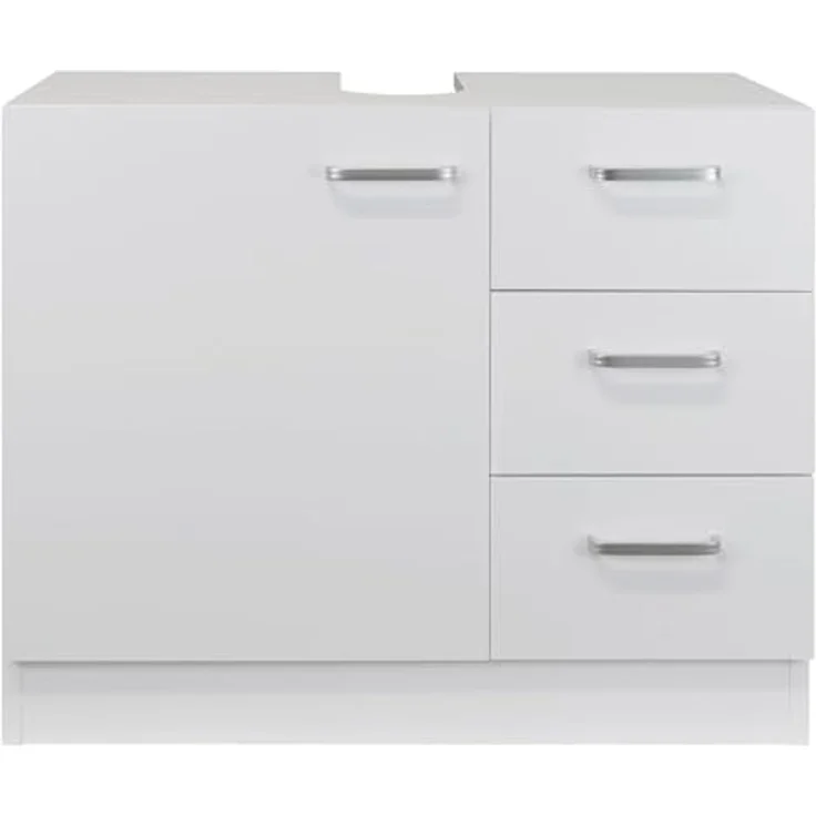 Stabilo Sanitär Waschbeckenunterschrank Waschbeckenunterschrank "Knut" polarweiß matt 3 Schubladen 63x30x54cm matt mit 3 Schubladen – Bild 1