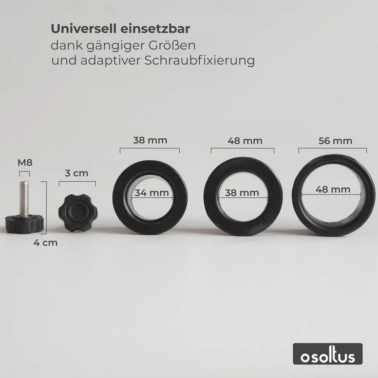 osoltus Sonnenschirm Reduzierringe Schirmständer Adapter für Bodenhülse – Bild 2