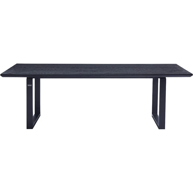 HOME DELUXE Essgruppe Eckig AVENCIA inkl. U-Fuß - 240 x 120 cm Dark Oak 6 Stühle Hellbraun – Bild 6