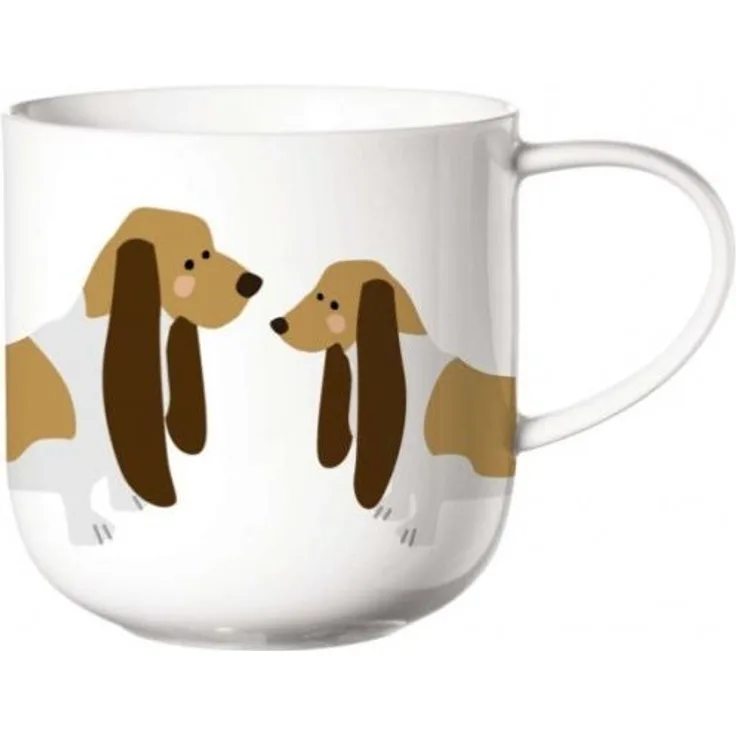 Henkelbecher Basset Hound coppa ASA Selection Becher - MikrowelleBackofen geeignet, Spülmaschinengeeignet