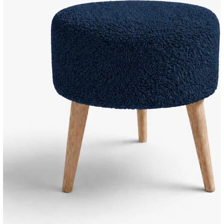 Hanah Home 'Az-Ovl-Ws - Blue' Pouffe, Blau, 40 x 42 x 40 cm – Bild 2