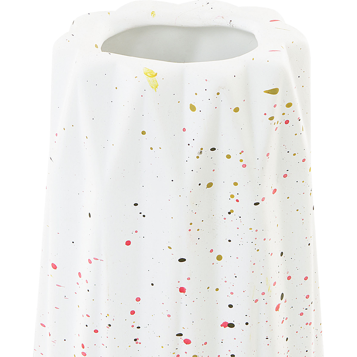 Blumenvase AMALIADA Steinzeug 24 cm Weiß – Bild 5