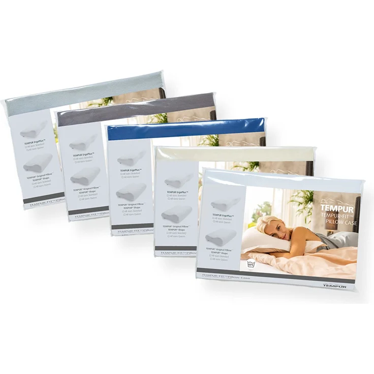 Tempur Kissenbezug TEMPUR® Jersey-Bezug für Schlafkissen Comfort PureClean / Down Luxe, in 5 Farben erhältlich, 40 x 80 cm – Bild 4