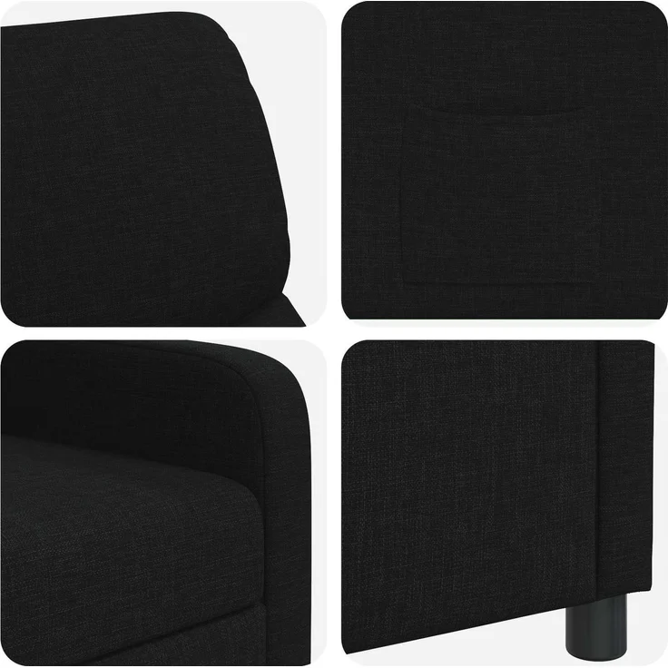 vidaXL Liegesessel Schwarz Polyester 42034819 – Bild 6