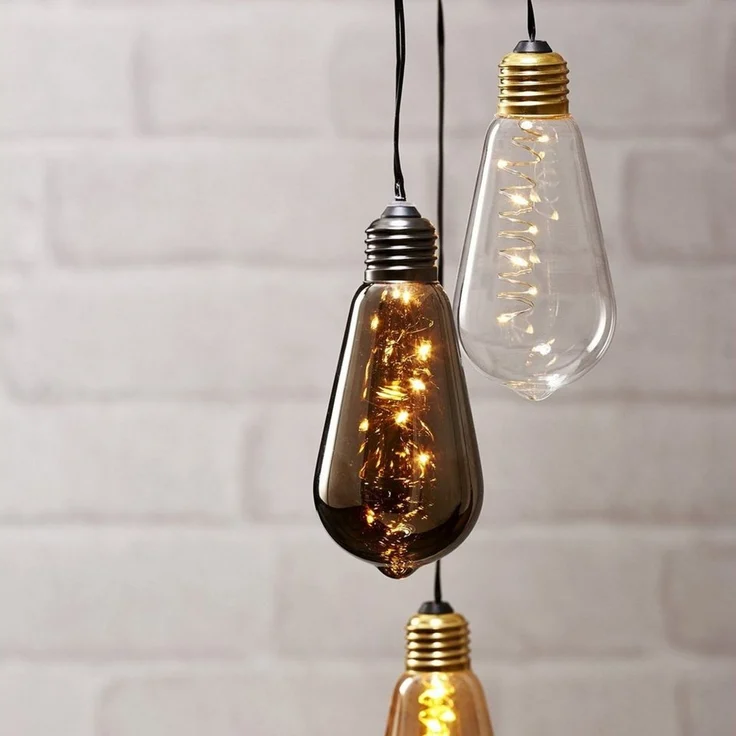 LED-Deko-Licht "Glow", 5 warmwhite LED, Rauch-Glas – Bild 3