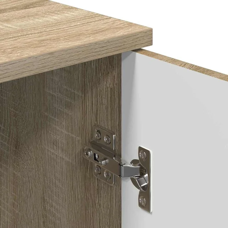 vidaXL Badezimmerschrank Wandmontiert Sonoma-Eiche 30 x 31,5 x 61 cm 883346 – Bild 10